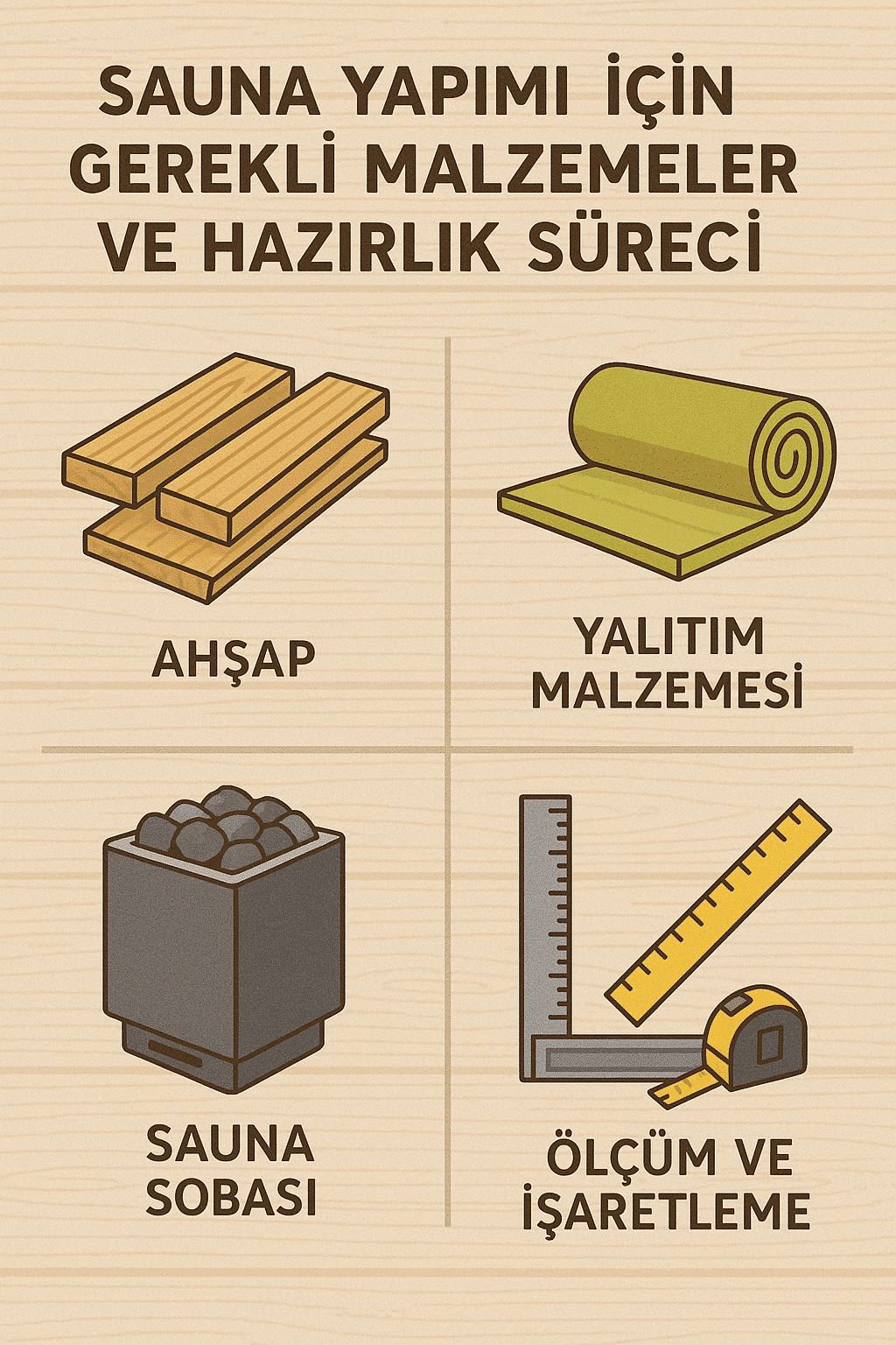 Sauna Yapımı İçin Gerekli Malzemeler ve Hazırlık Süreci